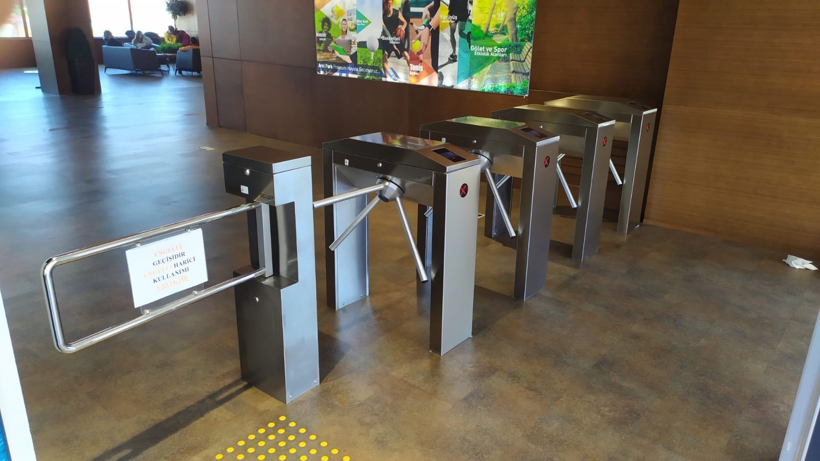 Student tracking system, tripod turnstile and VIP turnstile installation